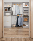 NNEDSZ BASEL WALK IN WARDROBE KIT  - WHITE - SLIM - PULL BRASS