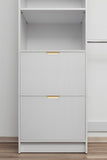 NNEDSZ BASEL WALK IN WARDROBE KIT  - WHITE - SLIM - PULL BRASS