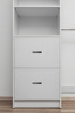 NNEDSZ BASEL WALK IN WARDROBE KIT  - WHITE - SLIM - OVAL BLACK