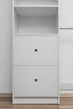 NNEDSZ BASEL WALK IN WARDROBE KIT  - WHITE - SLIM - ROUND BLACK