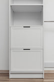 NNEDSZ BASEL WALK IN WARDROBE KIT  - WHITE - HAMPTONS - PULL BLACK