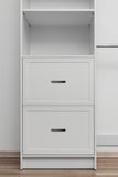NNEDSZ BASEL WALK IN WARDROBE KIT  - WHITE - HAMPTONS - OVAL BLACK
