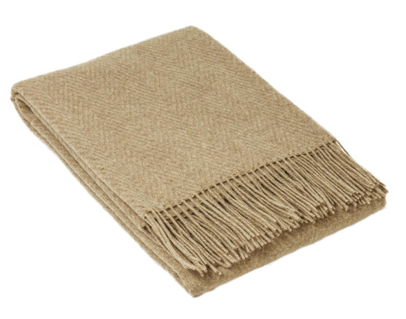 NNEDSZ Hampton Throw - Wool Blend - Camel