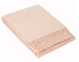 NNEDSZ Oxford Throw - Merino Wool Blend - Blush