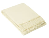 NNEDSZ Oxford Throw - Merino Wool Blend - Ivory