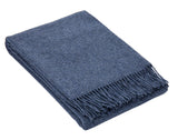 NNEDSZ Oxford Throw - Merino Wool Blend - Navy