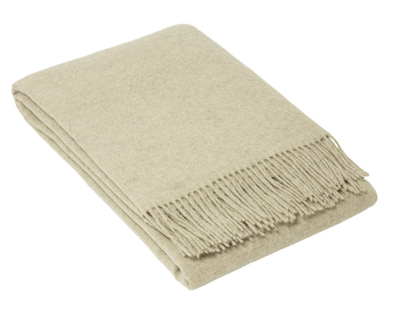 NNEDSZ Oxford Throw - Merino Wool Blend - Stone