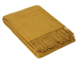 NNEDSZ Oxford Throw - Merino Wool Blend - Mustard