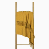 NNEDSZ Oxford Throw - Merino Wool Blend - Mustard
