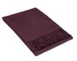 NNEDSZ Paddington Throw - Fine Wool Blend - Plum