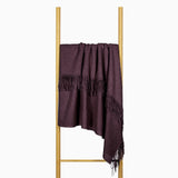NNEDSZ Paddington Throw - Fine Wool Blend - Plum