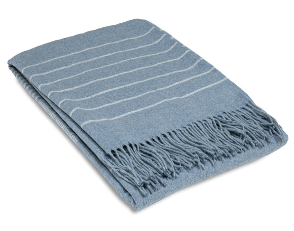 NNEDSZ Paddington Throw - Fine Wool Blend - Forever Blue