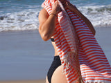 NNEDSZ  COTTON TOWEL - CORAL