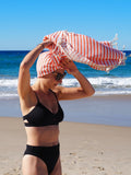 NNEDSZ  COTTON TOWEL - CORAL