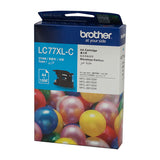 NNEDSZ Brother LC-77XLC Cyan Super High Yield Ink Cartridge - MFC-J6510DW/J6710DW/J6910DW/J5910DW - up to 1200 pages