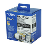 NNEDSZ BROTHER DK11202 White Shipping/Name Badge Label 62mm X 100mm, 300 labels per roll