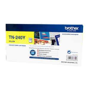 NNEDSZ Brother TN-240Y Colour Laser Toner - Yellow, HL-3040CN/3045CN/3070CW/3075CW, DCP-9010CN, MFC-9120CN/9125CN/9320CW/9325CW - up to 1,400 pages