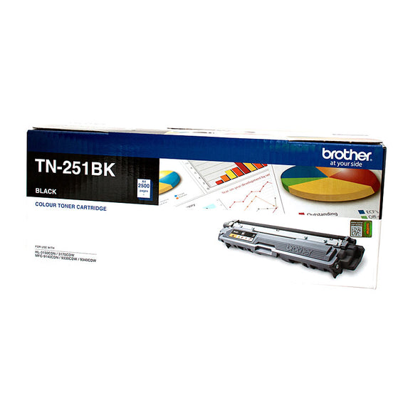 NNEDSZ Brother TN-251BK Colour Laser Toner-Black-HL-3150CDN/3170CDW/MFC-9140CDN/9330CDW/9335CDW/9340CDW /DCP-9015CDW 2,500 Pages