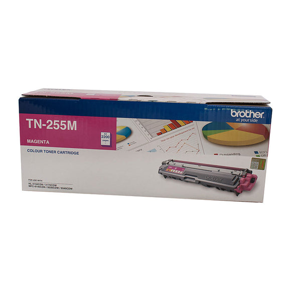NNEDSZ Brother TN-255M Colour Laser Toner - Magenta High Yield- HL-3150CDN/3170CDW/MFC-9140CDN/9330CDW/9335CDW/9340CDW /DCP-9015CDW 2,200 Pages