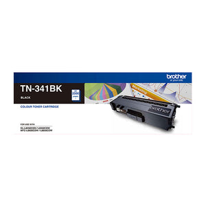 NNEDSZ BROTHER TN-341BK Colour Laser-Standard Yield Black Toner to suit HL-L8250CDN/8350CDW MFC-L8600CDW/L8850CDW - 2500 Pages