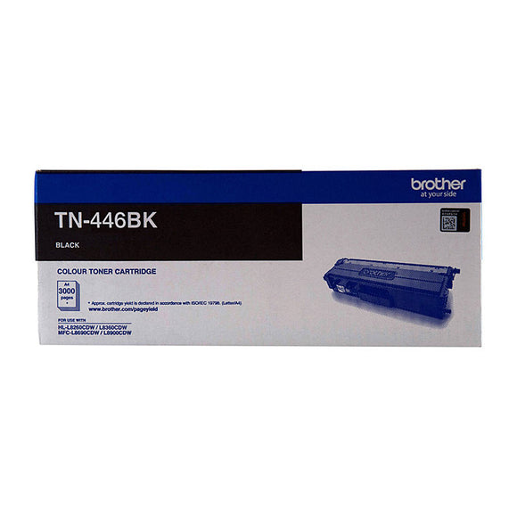 NNEDSZ Brother TN-446BK Colour Laser Toner - Super High Yield Black - to suit HL-L8360CDW, MFC-L8900CDW - 6,500 Pages
