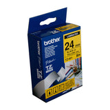 NNEDSZ BROTHER TZe651 Labelling Tape 24mm Black on Yellow TZE Tape