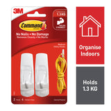 NNEDSZ COMMAND Hook 17001ANZ Medium Pack of 2 Box of 6