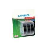 NNEDSZ DYMO Embosser Tape 3pk Black 9mm x 3m