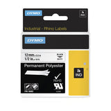 NNEDSZ DYMO Black on Wht 12mm Tape