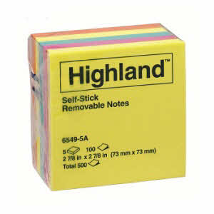 NNEDSZ HIGHLAND Notes 6549-5A 73X73 Pack of 5