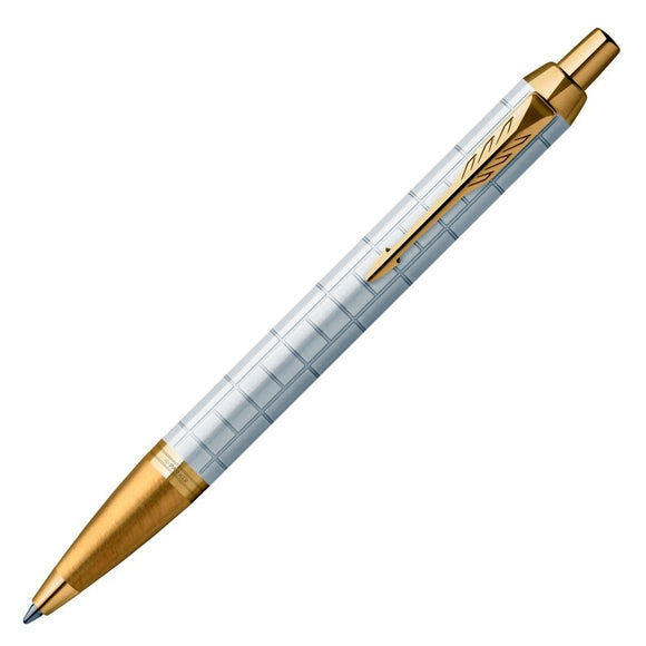 NNEDSZ PARKER IM Premium Ballpoint Pen - Pearl with Gold Trim