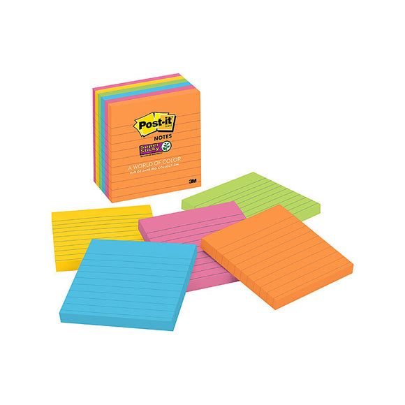 NNEDSZ POST-IT 675-6SSUC RDJ Lined Pack of 5