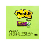NNEDSZ POST-IT 654-5SSLE SS 75X75 Pack of 5 Box of 4