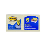 NNEDSZ POST-IT P/Up R335-YL Yellow 73X73 Pack of 6