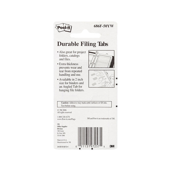 NNEDSZ POST-IT Tab 686F-50YW Ylw Pack of 2 Bag6