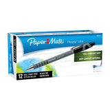 NNEDSZ PAPER MATE Flexi Grip Retractable Ball Pen 0.8mm Black Box of 12