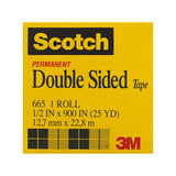 NNEDSZ SCOTCH D-S Tape 665 12mm Box of 12