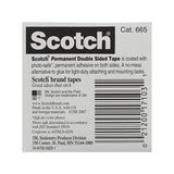 NNEDSZ SCOTCH D-S Tape 665 12mm Box of 12