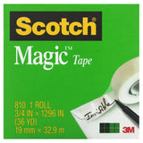 NNEDSZ SCOTCH Magic Tape 810 19mm Box of 12