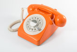 NNEDSZ GPO RETRO GPO 746 ROTARY TELEPHONE - ORANGE