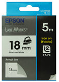 NNEDSZ Tape Iron on 18mm Black/White 5 meter, for LW-400