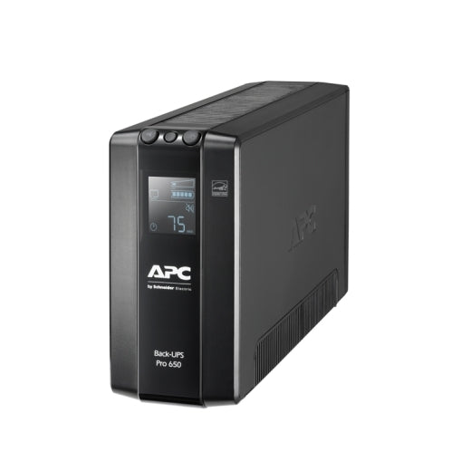 NNEDSZ APC Back UPS Pro BR 650VA, 6 Outlets, AVR, LCD Interface, High Performance Computer and Electronics UPS for Premium Power Protection