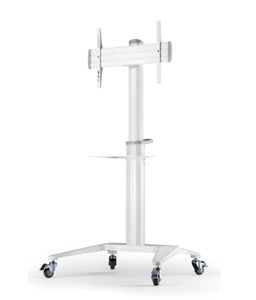 NNEDSZ Atdec mobile TV Cart White - AD-TVC-70A-W - Supports Up to 70" &amp 70kg - Adjustable height