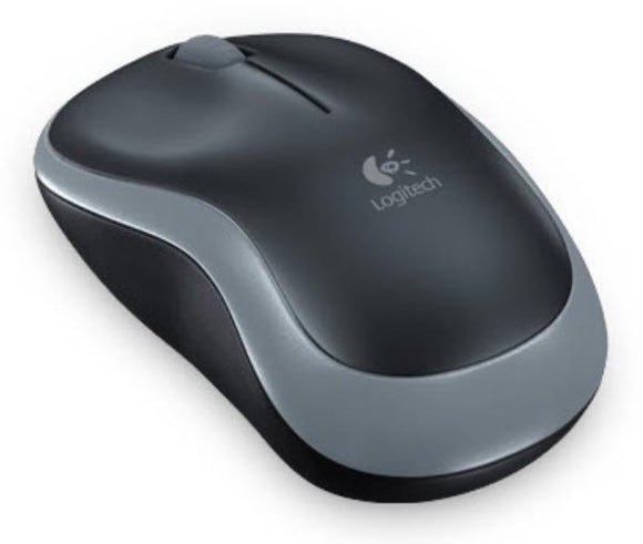 NNEDSZ Logitech Wireless Mouse M185, 3 Button, Optical, 1000 DPI, USB Receiver, Scroll Wheel, Colour: Grey, 2.4GHz - Limited Stock