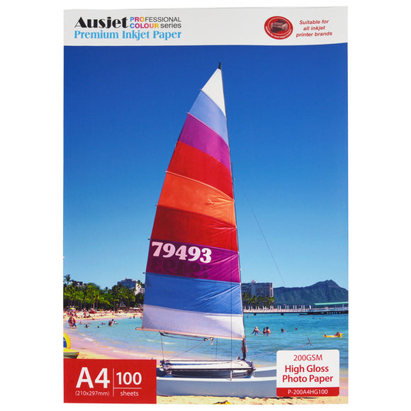 NNEDSZ 200gsm A4 High Gloss Photo Paper 100 Sheets