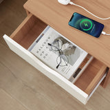 NNEDSZ Bedside Table with Powerboard & USB Ports