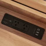 NNEDSZ Bedside Table with Powerboard & USB Ports