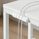 NNEDSZ Bedside Table with Power - Chic Look, White