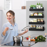 NNEDSZ 4 pack Magnetic Fridge Spice Rack