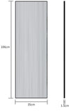 NNEDSZ Full-Length Mirror Long Standing for Bedroom and Bathroom (106 x 35 cm, Black)